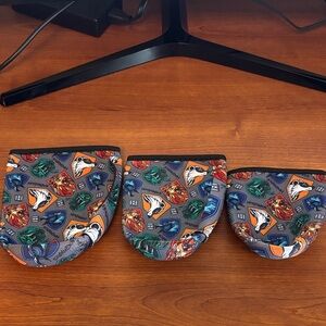 Harry Potter Hogwarts Iced Coffee Beverage Drink Koozies set of 3